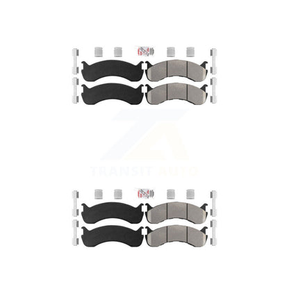 Semi-Metallic Disc Brake Pads Front Rear Kit For Freightliner M2 106 Kenworth IC
