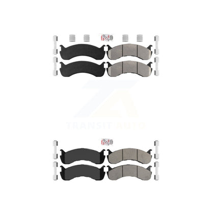Semi-Metallic Disc Brake Pads Front Rear Kit For Freightliner M2 106 Kenworth IC