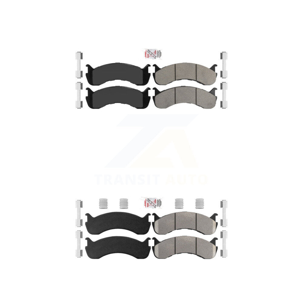 Semi-Metallic Disc Brake Pads Front Rear Kit For Freightliner M2 106 Kenworth IC