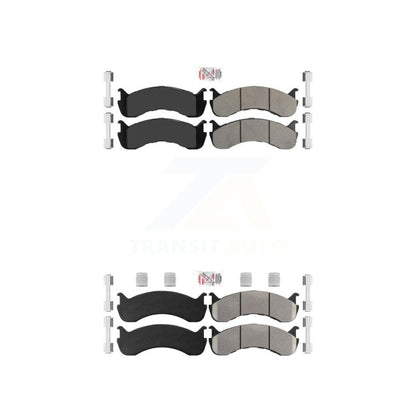 Semi-Metallic Disc Brake Pads Front Rear Kit For Freightliner M2 106 Kenworth IC
