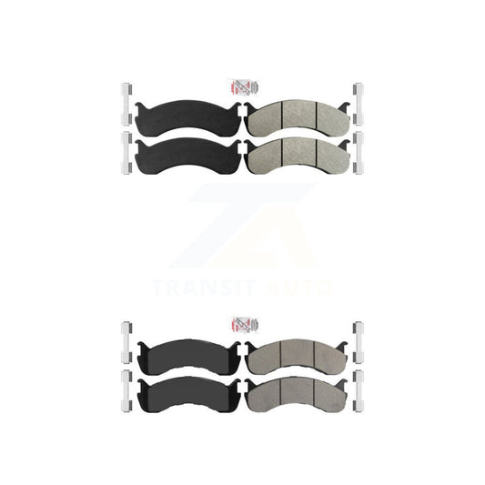 Semi-Metallic Disc Brake Pads Front Rear Kit For Kenworth T370 International M2