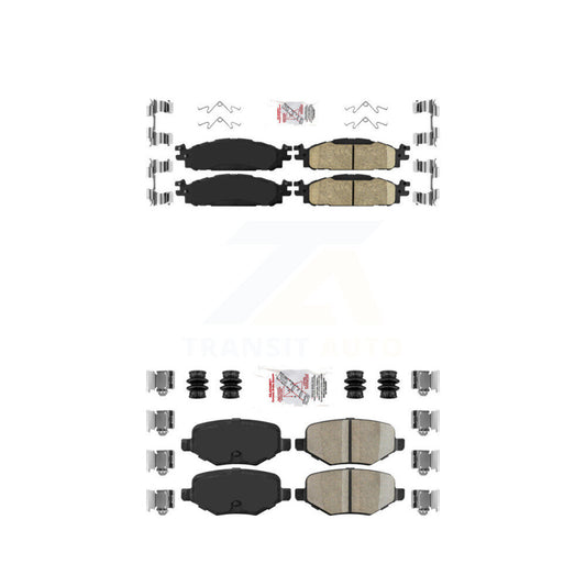 Ceramic Disc Brake Pads Front Rear Kit For Ford Explorer Flex Taurus Lincoln MKT