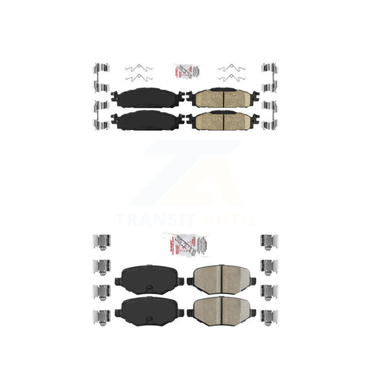 Ceramic Disc Brake Pads Front Rear Kit For Ford Explorer Flex Taurus Lincoln MKT