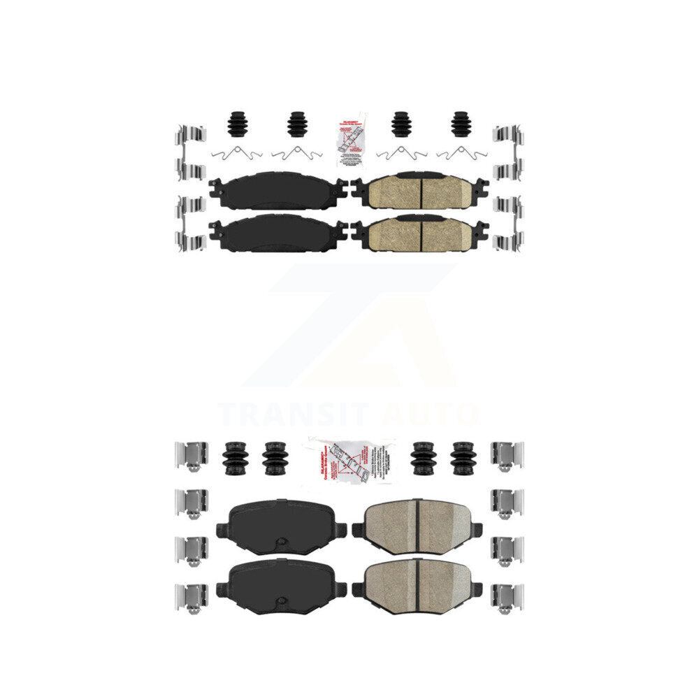 Ceramic Disc Brake Pads Front Rear Kit For Ford Explorer Flex Taurus Lincoln MKT