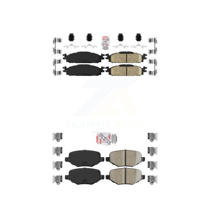 Ceramic Disc Brake Pads Front Rear Kit For Ford Explorer Flex Taurus Lincoln MKT