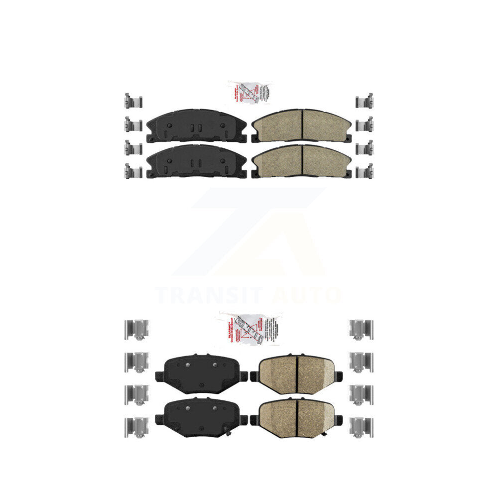 Ceramic Disc Brake Pads Front Rear Kit For Ford Explorer Flex Taurus Police MKS