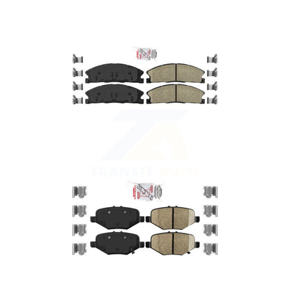 Ceramic Disc Brake Pads Front Rear Kit For Ford Explorer Flex Taurus Police MKS