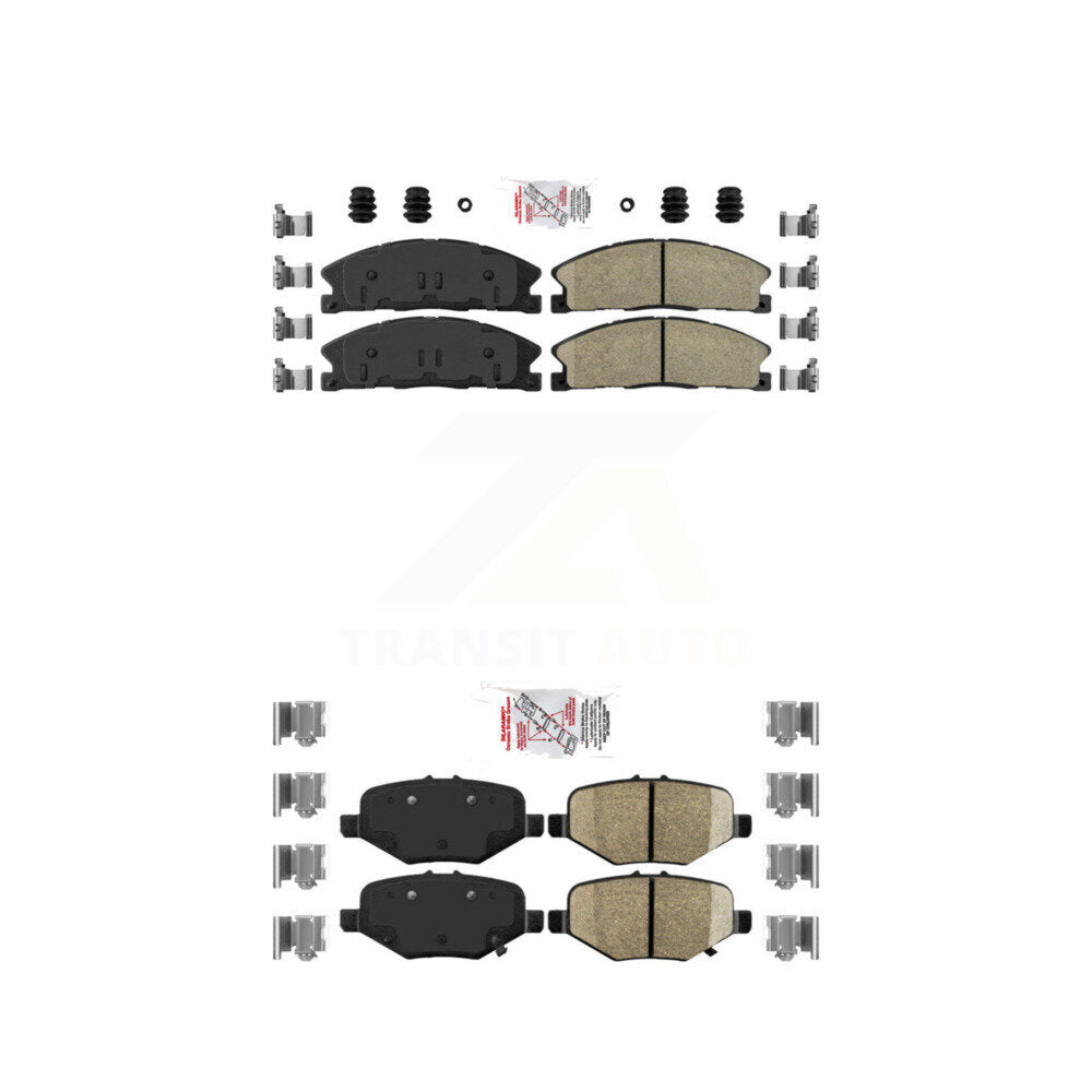 Ceramic Disc Brake Pads Front Rear Kit For Ford Explorer Flex Taurus Police MKS