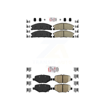 Ceramic Disc Brake Pads Front Rear Kit For Ford Explorer Flex Taurus Police MKS