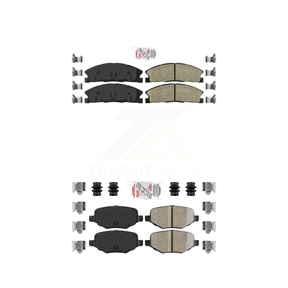 Ceramic Disc Brake Pads Front Rear Kit For Ford Explorer Police Interceptor Flex