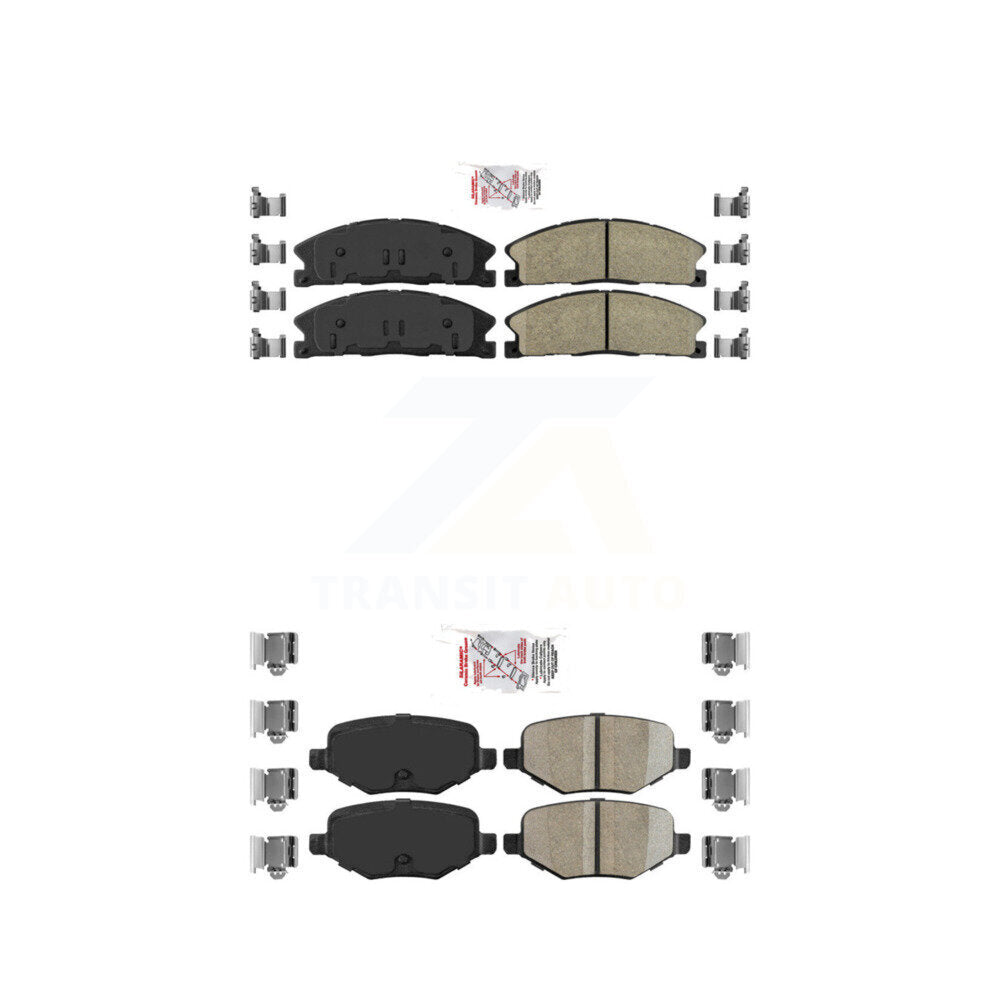Ceramic Disc Brake Pads Front Rear Kit For Ford Explorer Police Interceptor Flex