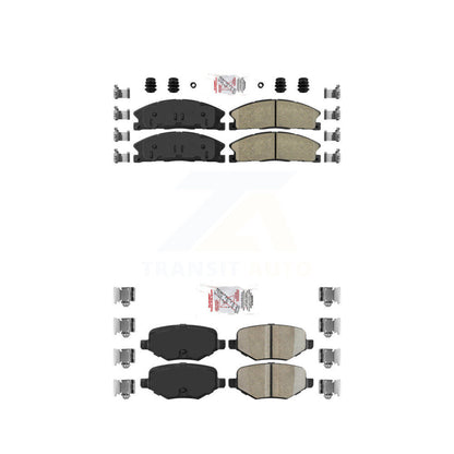 Ceramic Disc Brake Pads Front Rear Kit For Ford Explorer Police Interceptor Flex