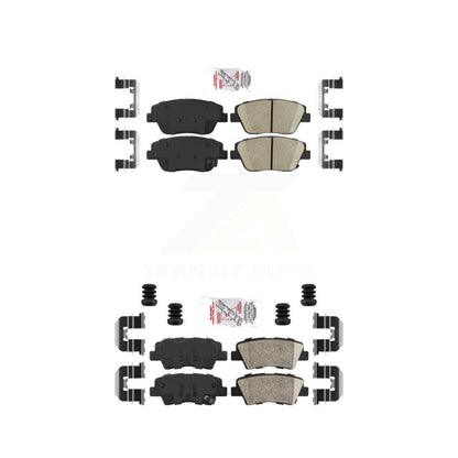 Ceramic Disc Brake Pads Front Rear Kit For Hyundai Sonata Kia Optima
