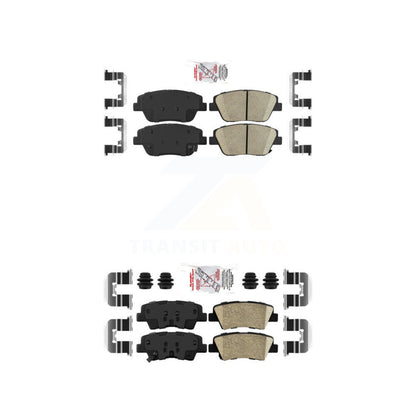 Ceramic Disc Brake Pads Front Rear Kit For Kia Optima