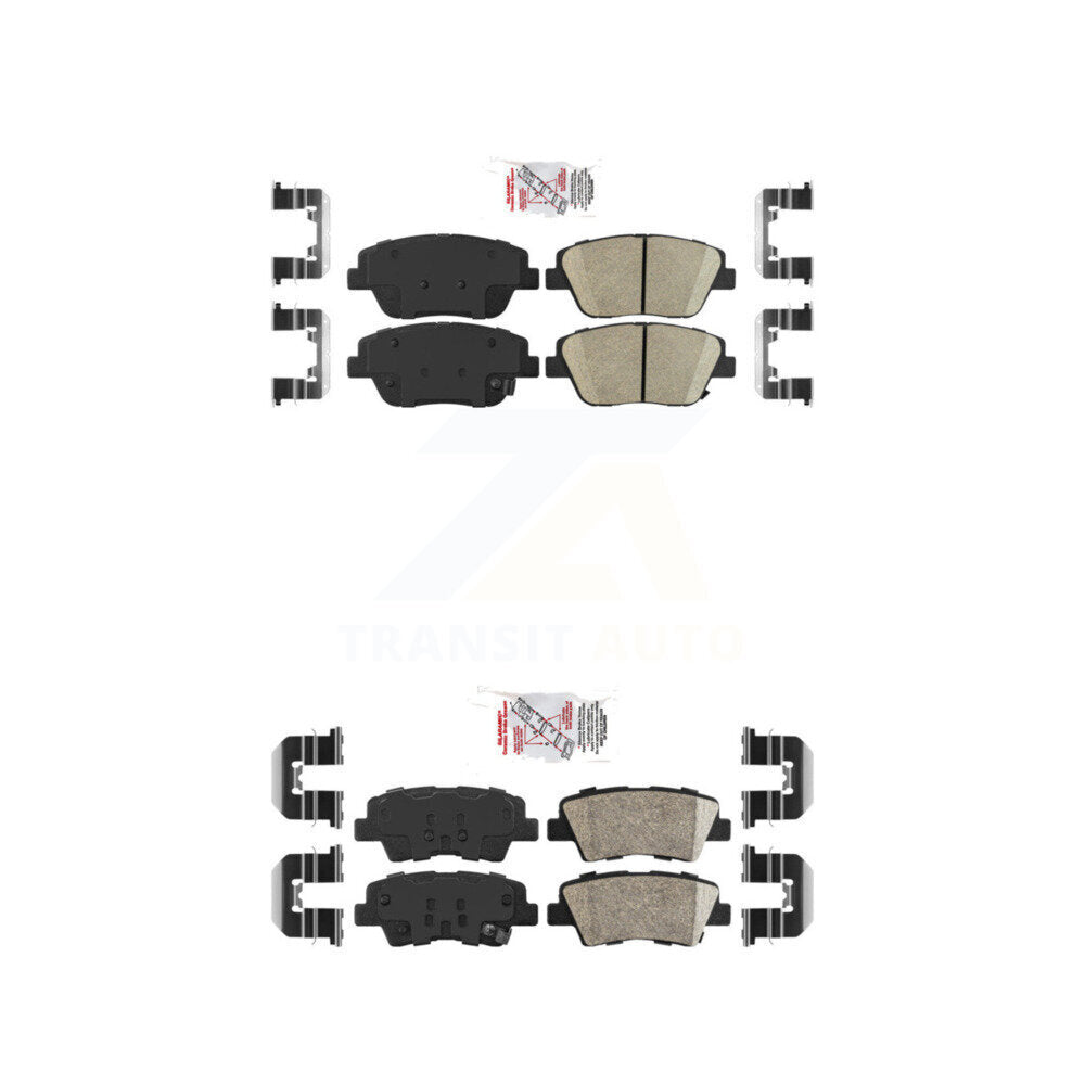 Ceramic Disc Brake Pads Front Rear Kit For Hyundai Sonata Kia Optima