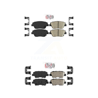 Ceramic Disc Brake Pads Front Rear Kit For Hyundai Sonata Kia Optima