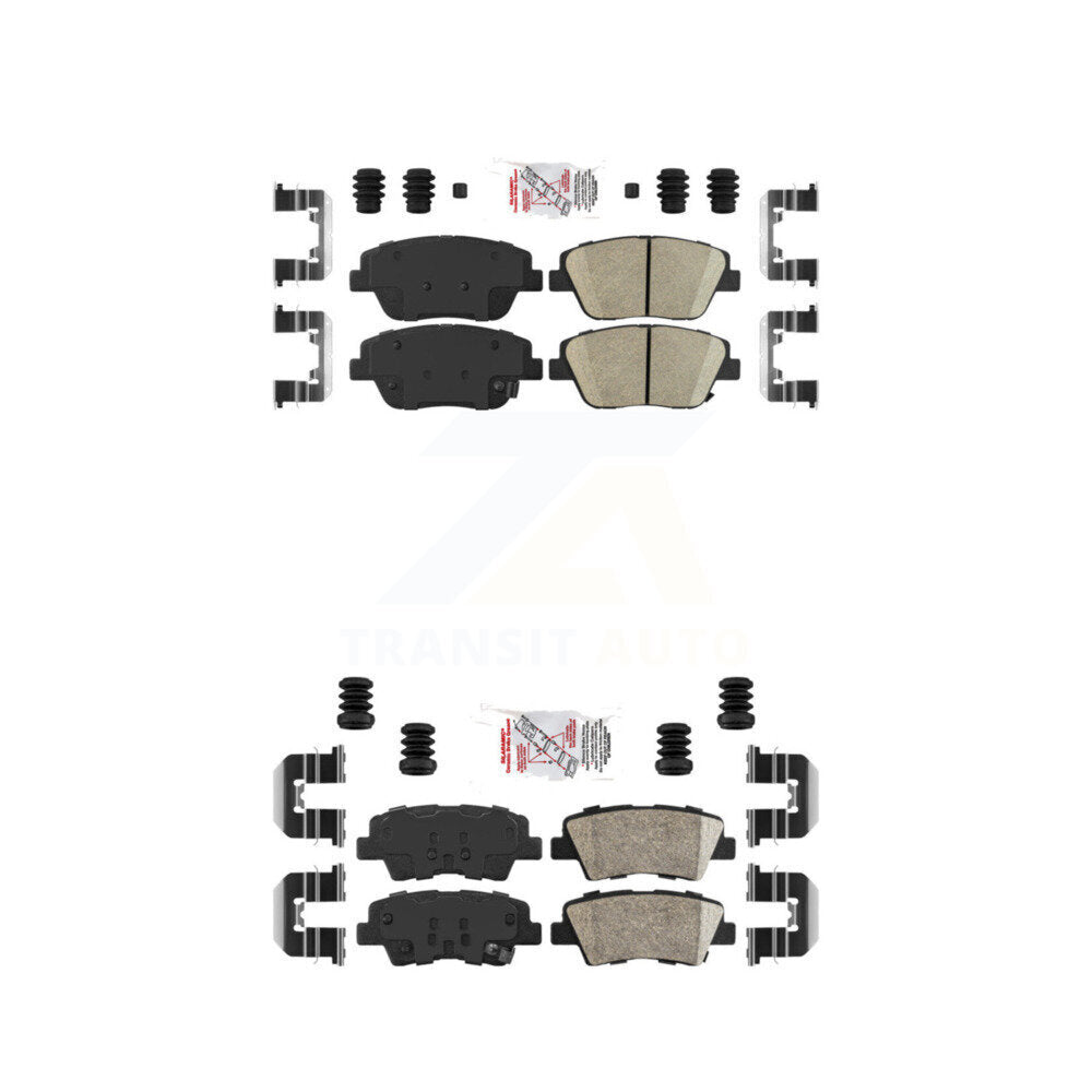 Ceramic Disc Brake Pads Front Rear Kit For Hyundai Sonata Kia Optima