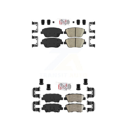Ceramic Disc Brake Pads Front Rear Kit For Hyundai Sonata Kia Optima