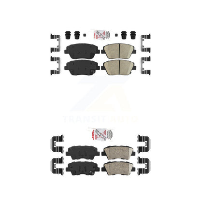 Ceramic Disc Brake Pads Front Rear Kit For Hyundai Sonata Kia Optima
