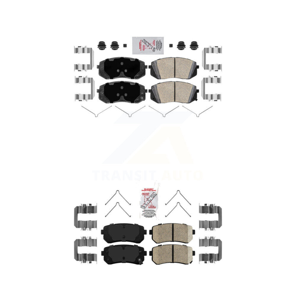 Ceramic Disc Brake Pads Front Rear Kit For Kia Optima Hyundai Sonata