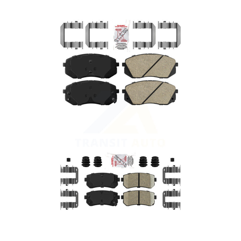 Ceramic Disc Brake Pads Front Rear Kit For Hyundai Tucson Kia Sportage Cadenza