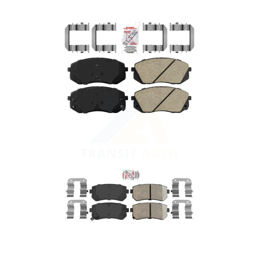 Ceramic Disc Brake Pads Front Rear Kit For Hyundai Tucson Kia Sportage Cadenza
