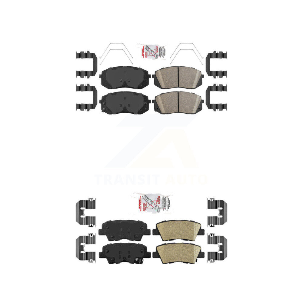 Ceramic Disc Brake Pads Front Rear Kit For Kia Hyundai Forte Kona Elantra GT EV