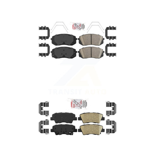 Ceramic Disc Brake Pads Front Rear Kit For Kia Hyundai Forte Kona Elantra GT EV