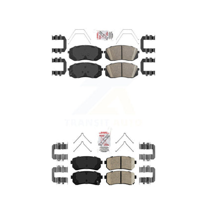 Ceramic Disc Brake Pads Front Rear Kit For Kia Optima With Manual Parking