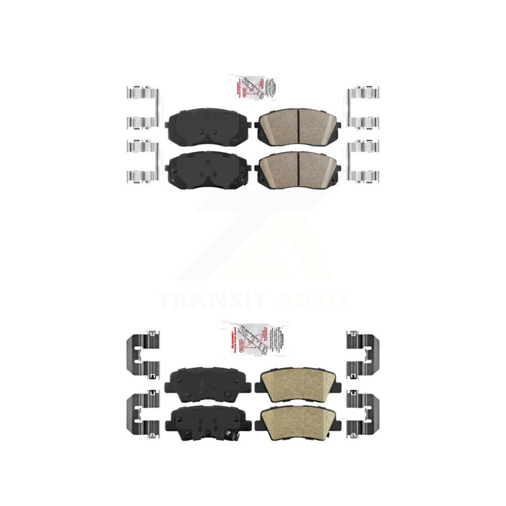 Ceramic Disc Brake Pads Front Rear Kit For Hyundai Kona Electric Kia Sonata Niro