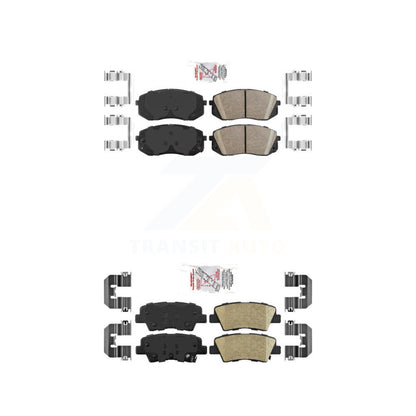 Ceramic Disc Brake Pads Front Rear Kit For Hyundai Kona Electric Kia Sonata Niro