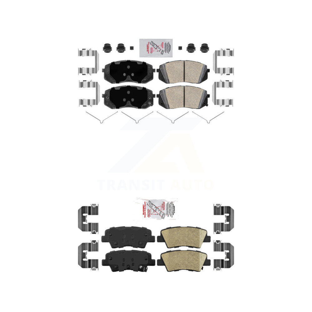 Ceramic Disc Brake Pads Front Rear Kit For Hyundai Kona Electric Kia Sonata Niro