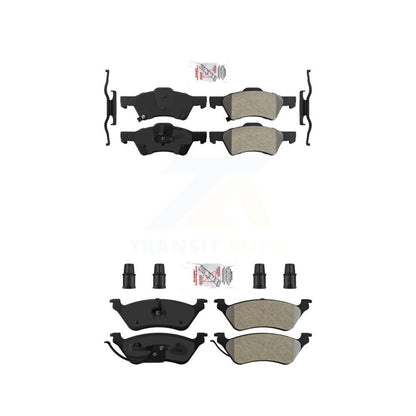 Semi-Metallic Disc Brake Pads Front Rear Kit For Dodge Grand Caravan Chrysler &