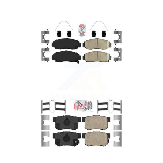 Ceramic Disc Brake Pads Front Rear Kit For Honda Accord Acura TL TSX CL RL
