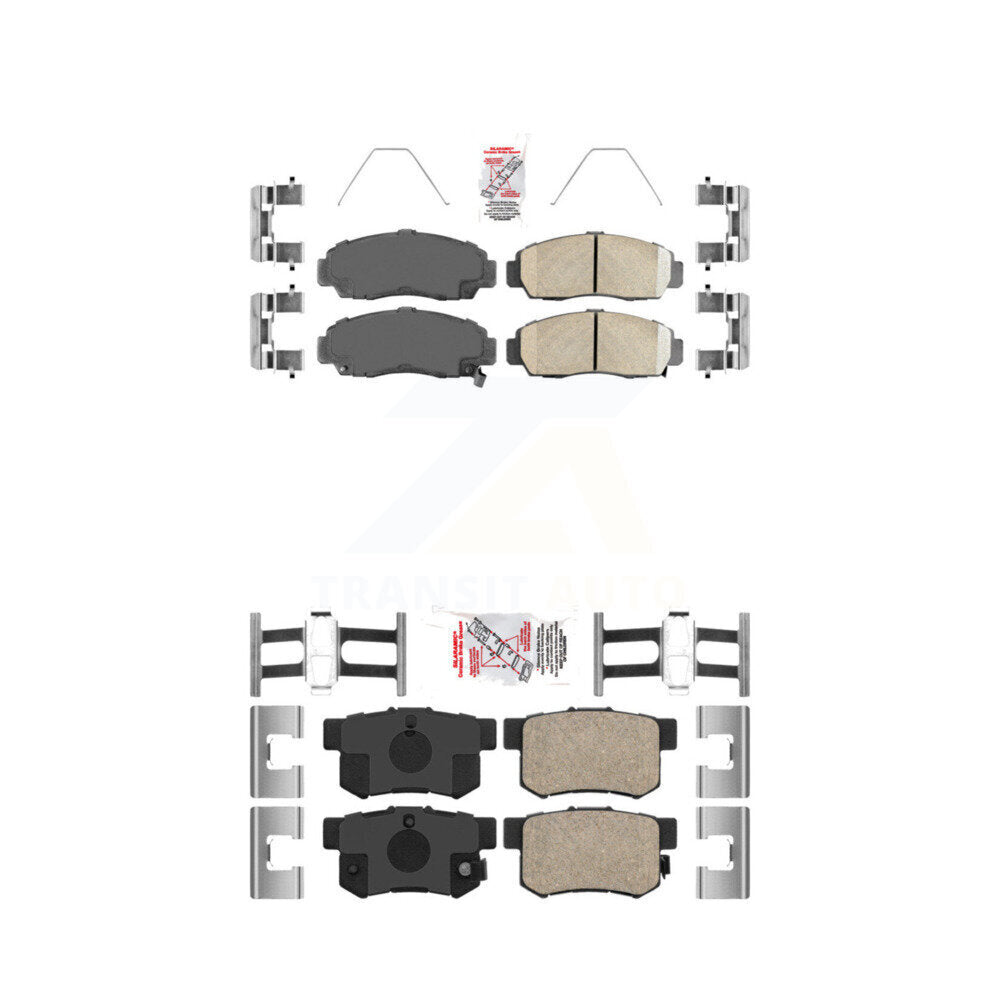 Ceramic Disc Brake Pads Front Rear Kit For Honda Accord Acura TL TSX CL RL