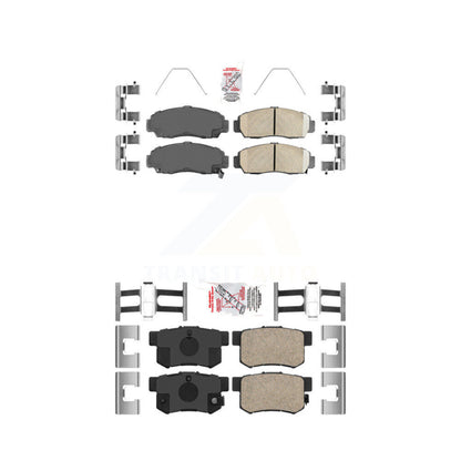 Ceramic Disc Brake Pads Front Rear Kit For Honda Accord Acura TL TSX CL RL