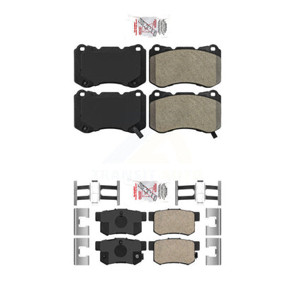 Semi-Metallic Ceramic Disc Brake Pads Front Rear Kit For Acura TL