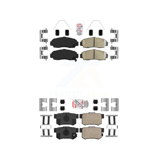 Ceramic Disc Brake Pads Front Rear Kit For Honda Accord Acura TL TSX CL RL