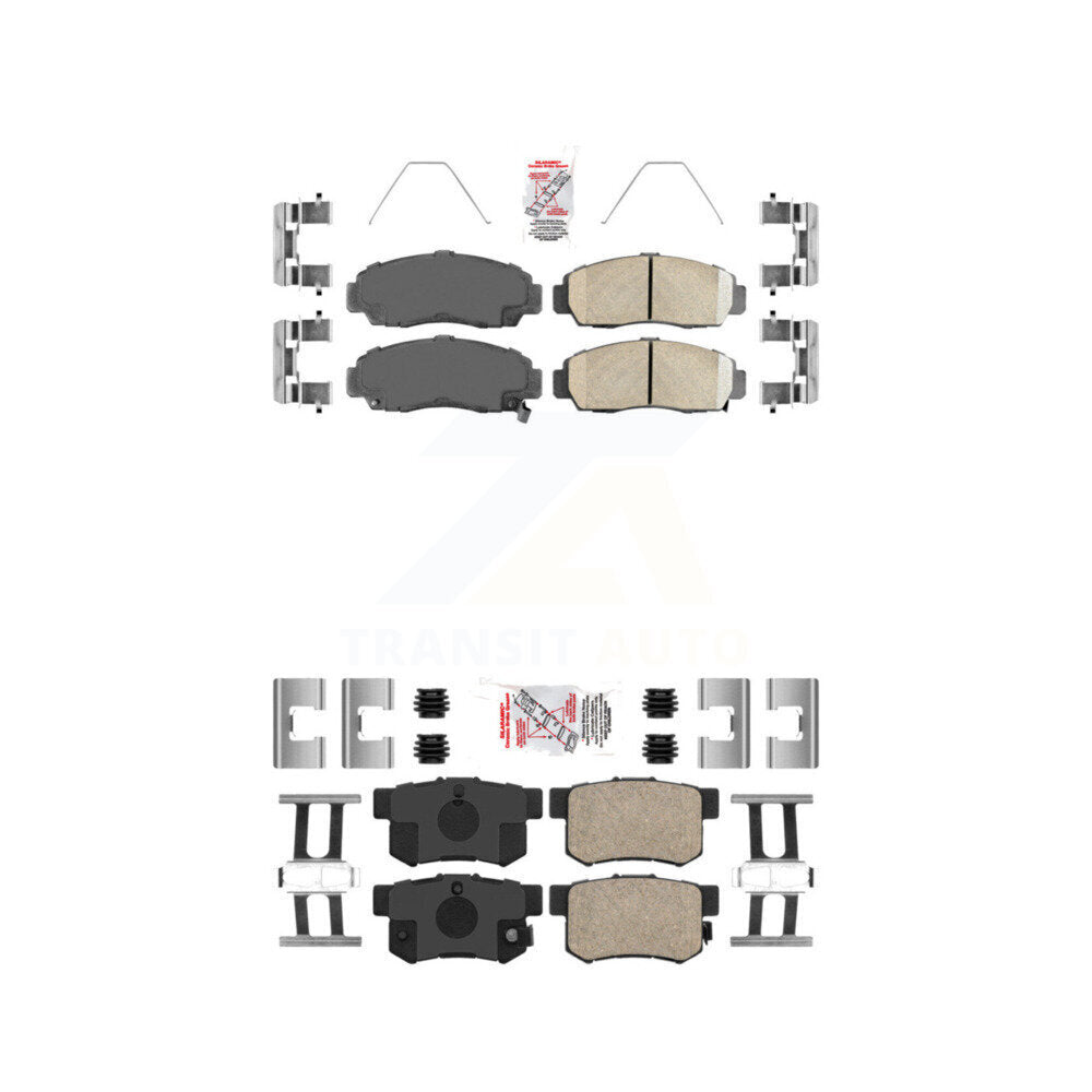 Ceramic Disc Brake Pads Front Rear Kit For Honda Accord Acura TL TSX CL RL
