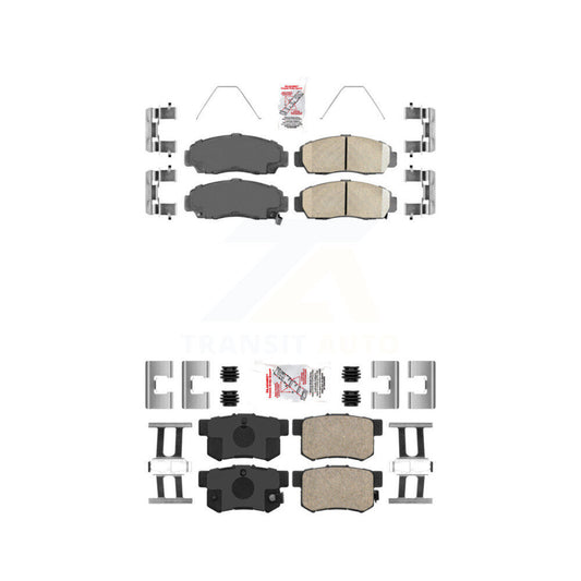 Ceramic Disc Brake Pads Front Rear Kit For Honda Accord Acura TL TSX CL RL