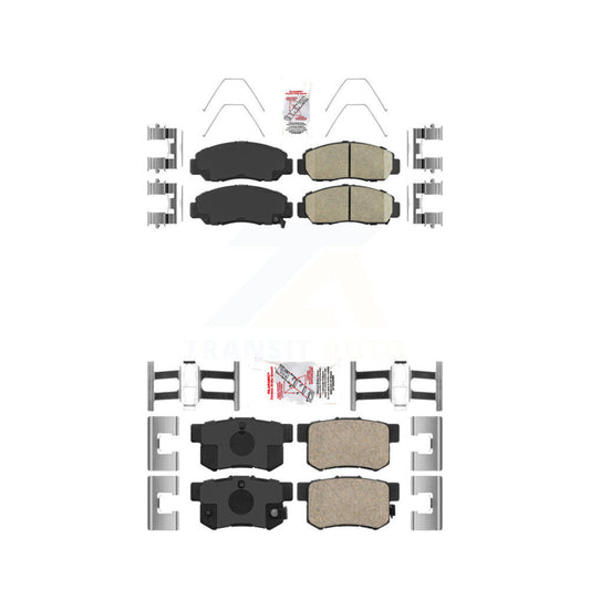 Ceramic Disc Brake Pads Front Rear Kit For Honda Accord Acura CSX