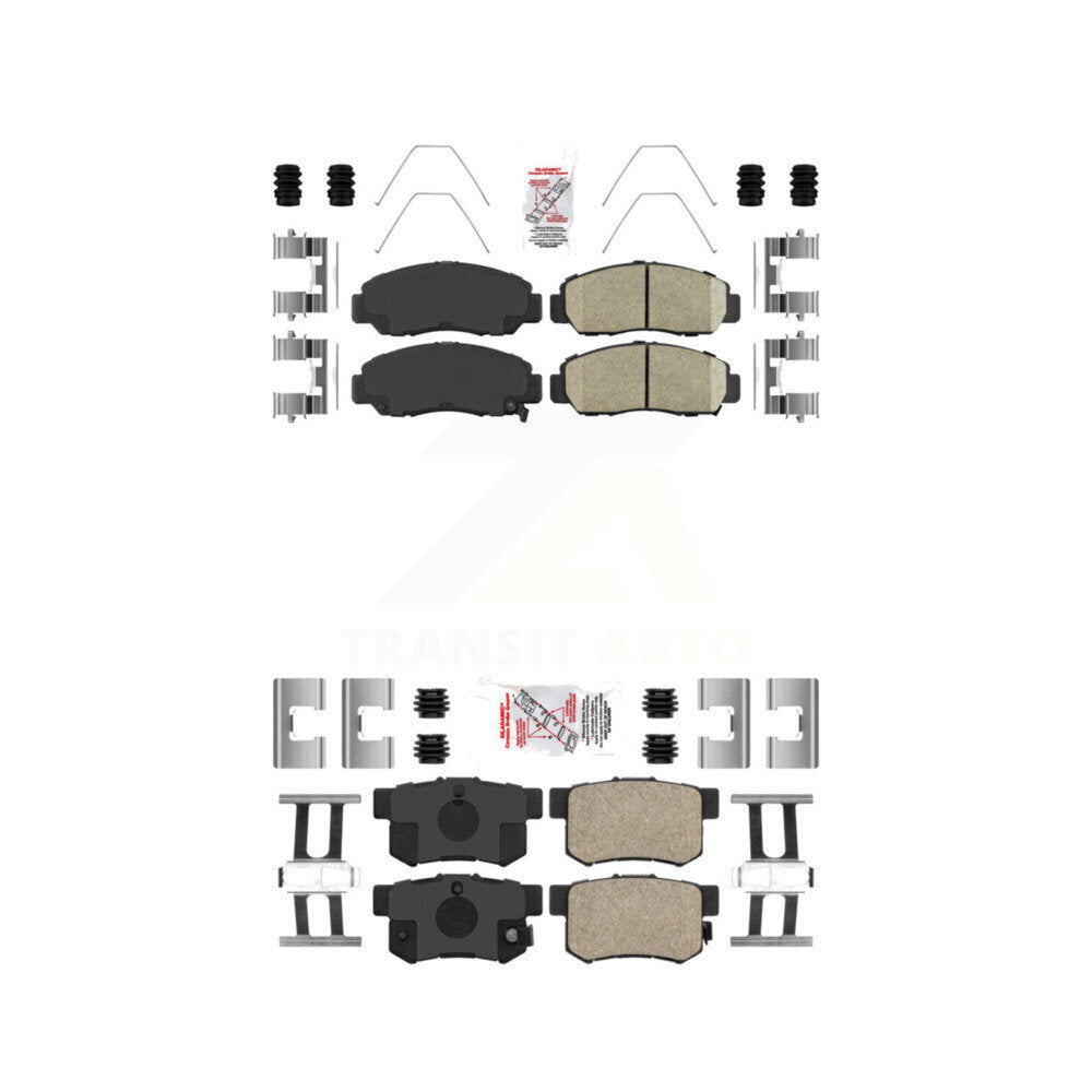 Ceramic Disc Brake Pads Front Rear Kit For Honda Accord Acura CSX