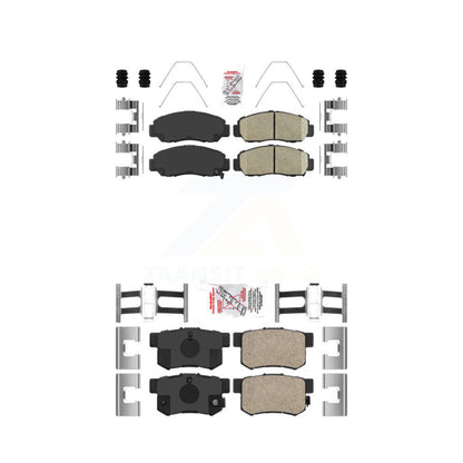 Ceramic Disc Brake Pads Front Rear Kit For Honda Accord Acura CSX