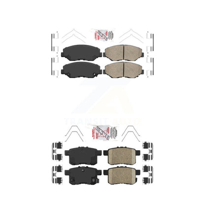Ceramic Disc Brake Pads Front Rear Kit For Honda Accord