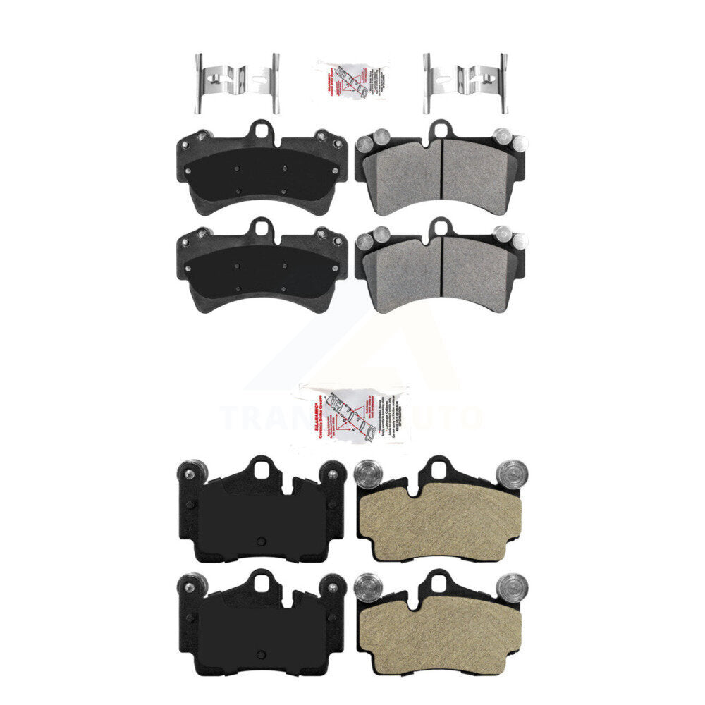 Semi-Metallic Disc Brake Pads Front Rear Kit For Audi Q7 Porsche Cayenne Touareg