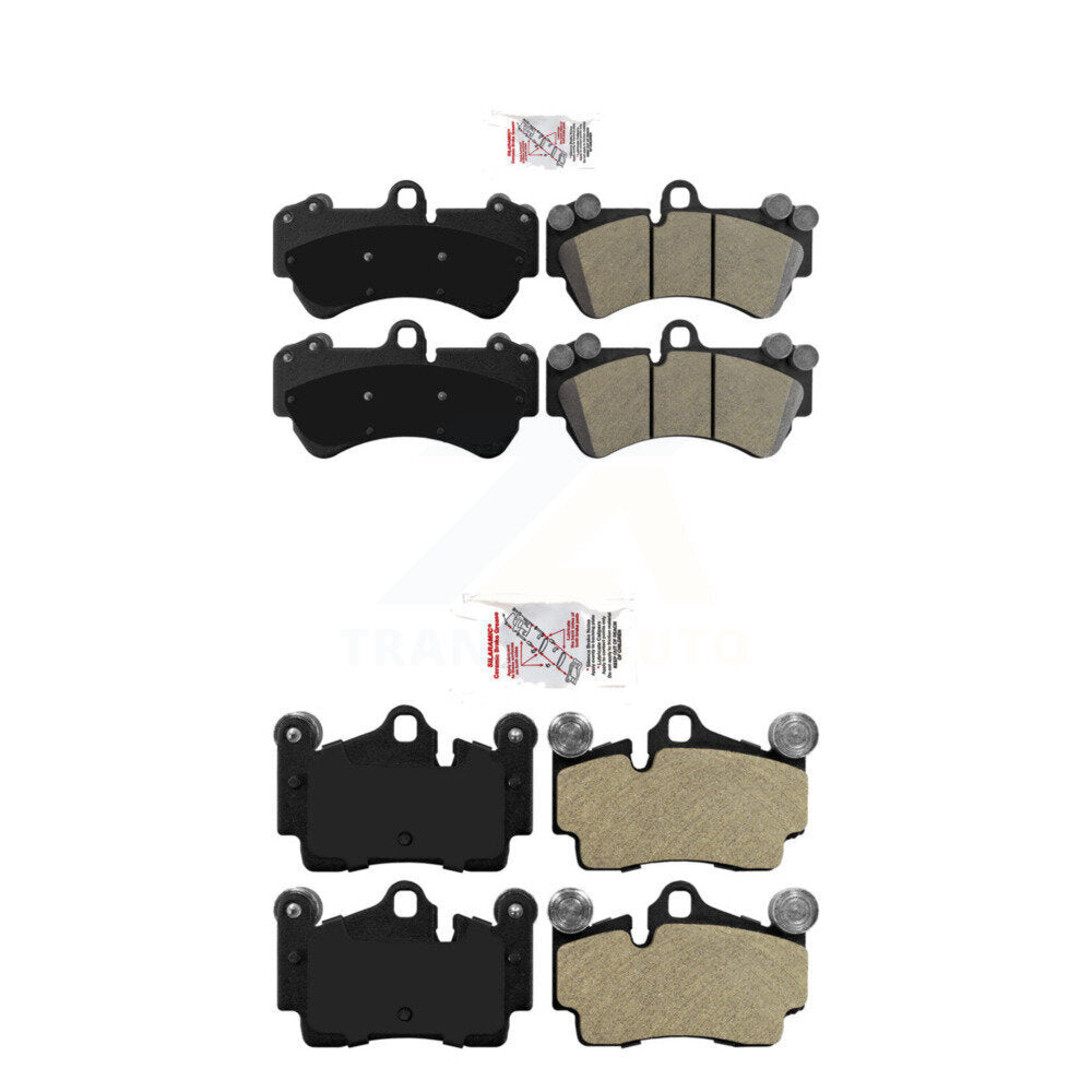 Semi-Metallic Disc Brake Pads Front Rear Kit For Porsche Cayenne Volkswagen