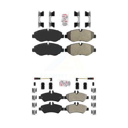 Semi-Metallic Disc Brake Pads Front Rear Kit For Sprinter 2500 Mercedes-Benz