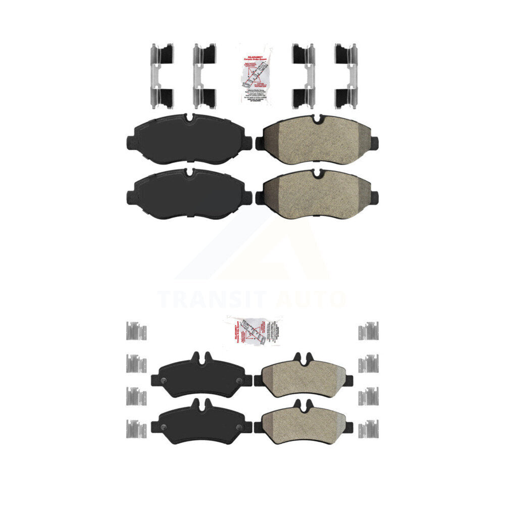 Semi-Metallic Disc Brake Pads Front Rear Kit For Sprinter 2500 Mercedes-Benz