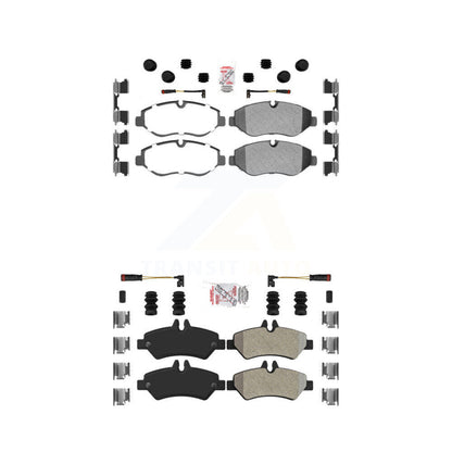 Semi-Metallic Disc Brake Pads Front Rear Kit For Sprinter 2500 Mercedes-Benz