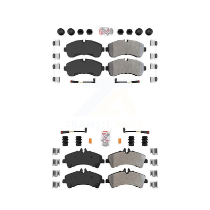 Semi-Metallic Disc Brake Pads Front Rear Kit For Sprinter 3500 Mercedes-Benz